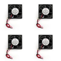 4Pcs DC Brushless Cooling Fan 12V 0.15A 6025s 60x60x25mm 2 Pin CUP Computer Fan