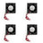 4Pcs DC Brushless Cooling Fan 12V 0.15A 6025s 60x60x25mm 2 Pin CUP Computer Fan