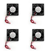 4Pcs DC Brushless Cooling Fan 12V 0.15A 6025s 60x60x25mm 2 Pin CUP Computer Fan