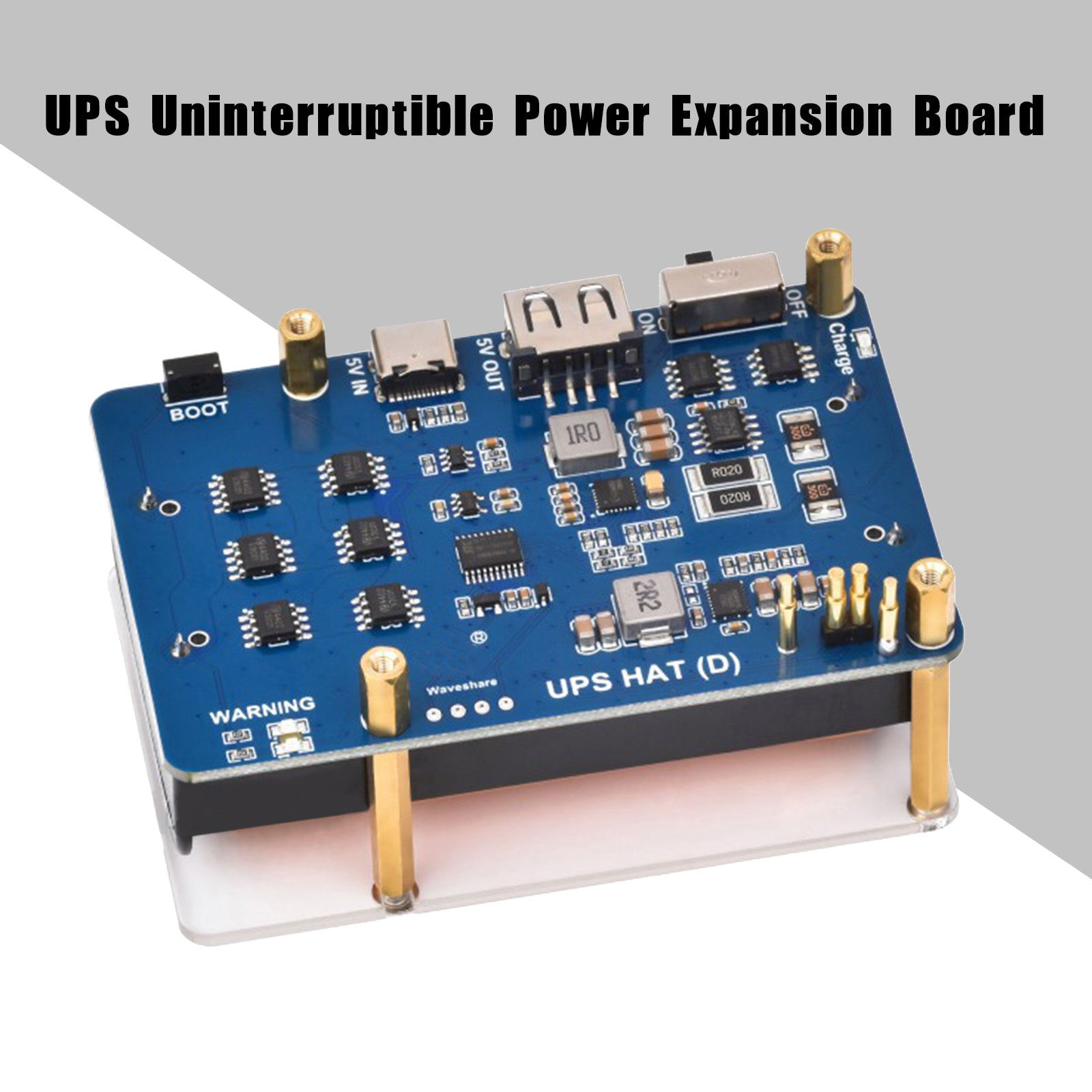 UPS HAT (D) Kit For Raspberry Pi 5V Uninterruptible Power Supply Module