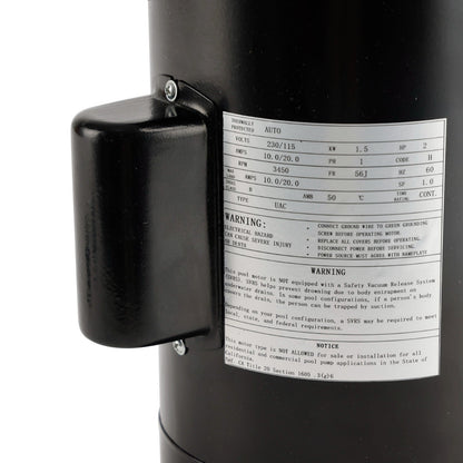 2HP Pool Pump Motor SP2615X20 UST1202 – Replacement for Hayward Super Pump with GO-KIT-3