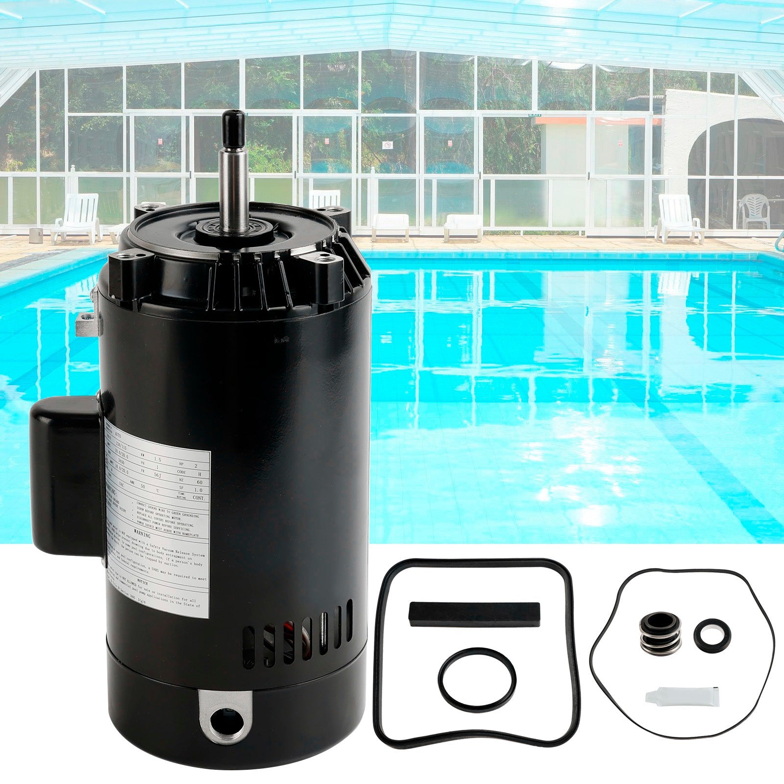 SP2615X20 Pool Pump Motor UST1202 2 HP Motor 115/230V