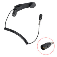 H250 6-pin PTT Handle Microphone U329 Microphone for AN/PRC148 PRC152 Radio