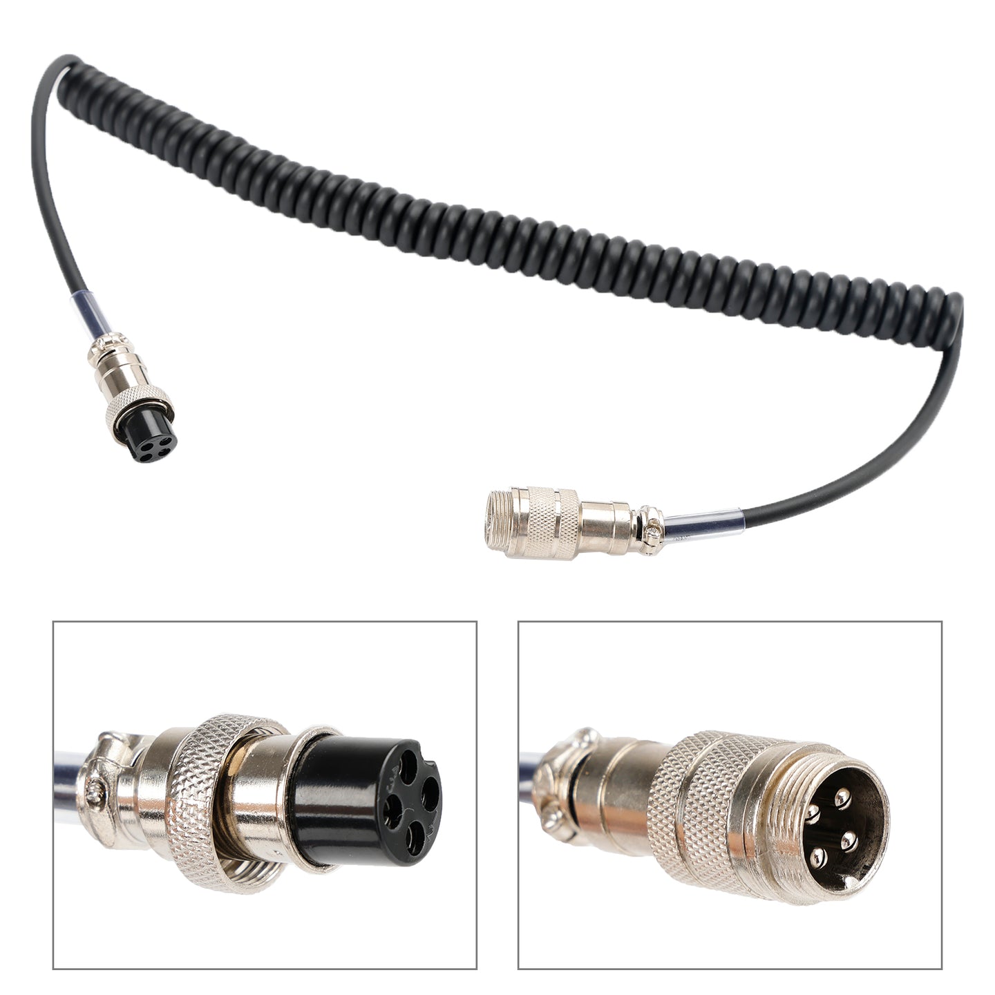 CB Handheld Microphone Male Female 4Pin Extension Radio Microphone Replacement