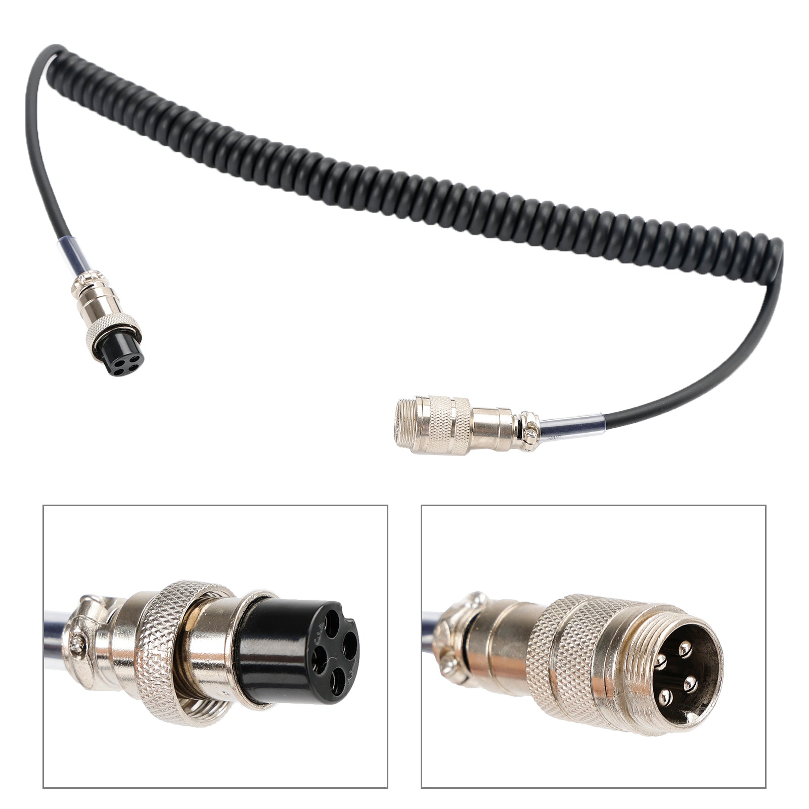 CB Handheld Microphone Male Female 4Pin Extension Radio Microphone Replacement