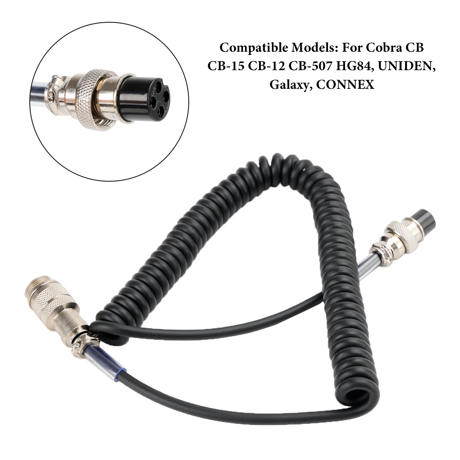 CB Handheld Microphone Male Female 4Pin Extension Radio Microphone Replacement
