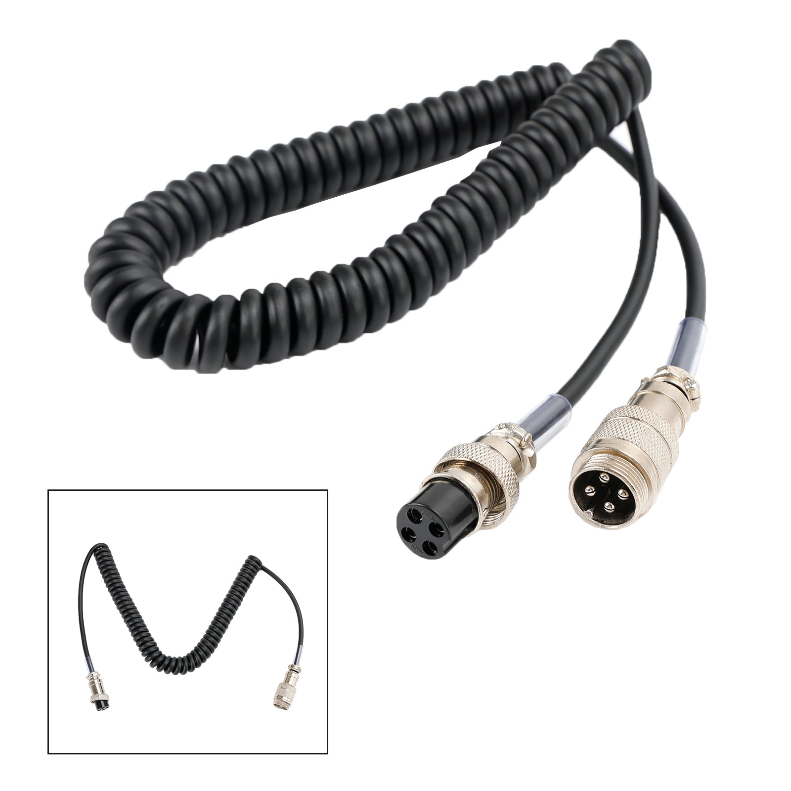 CB Handheld Microphone Male Female 4Pin Extension Radio Microphone Replacement