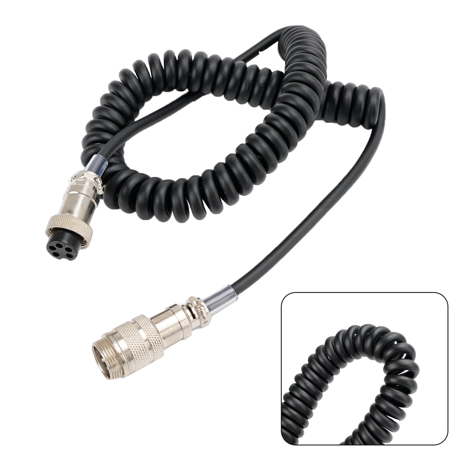 CB Hand Microphone Male Female 5Pin Extension Cable Radio Microphone Replacement