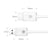 50M Wireless HDMI Extender Video Transmitter Receiver for PC Phone To TV White