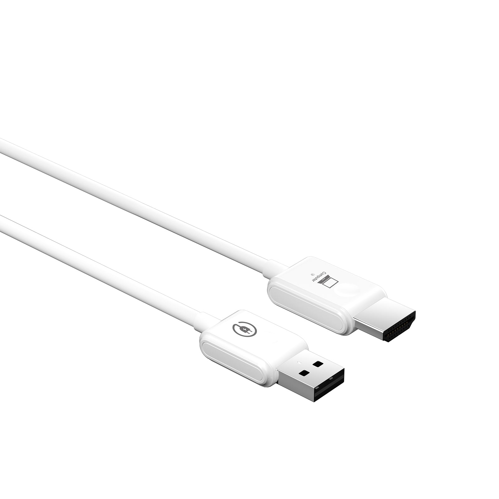 50M Wireless HDMI Extender Video Transmitter Receiver for PC Phone To TV White