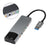 New Aluminum Alloy USB Optical Fiber SPDIF Card for AC-3 DTS 5.1 Channel Gray