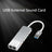 New Aluminum Alloy USB Optical Fiber SPDIF Card for AC-3 DTS 5.1 Channel Silver