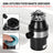 3/4 HP Continuous Feed Garbage Disposal, 2800 RPM DC Motor with Wireless Switch for Kitchen Sink Waste