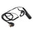 8268-614 Curved Earhook Headset For XPR6380 XiR P8260 DP3600 APX6000 GP328D