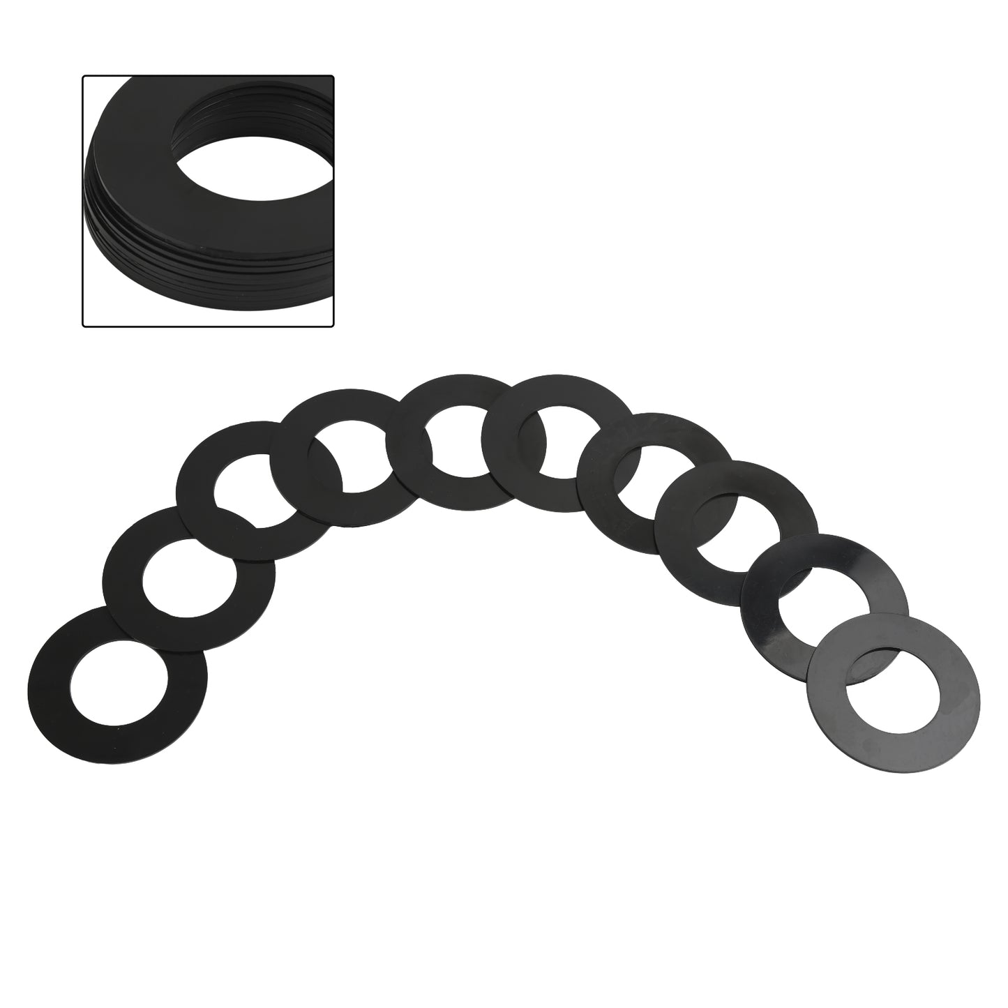 45MM Excavator Bucket Pin Shims Kit For Skid Steer Cat Bobcat Deere Komatsu