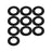 45MM Excavator Bucket Pin Shims Kit For Skid Steer Cat Bobcat Deere Komatsu