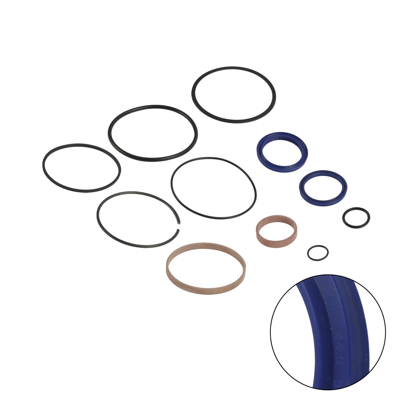 Hydraulic Log Splitter Rebuild Seal Kit For 4.0" Bore X 1.75" Rod Cylinde