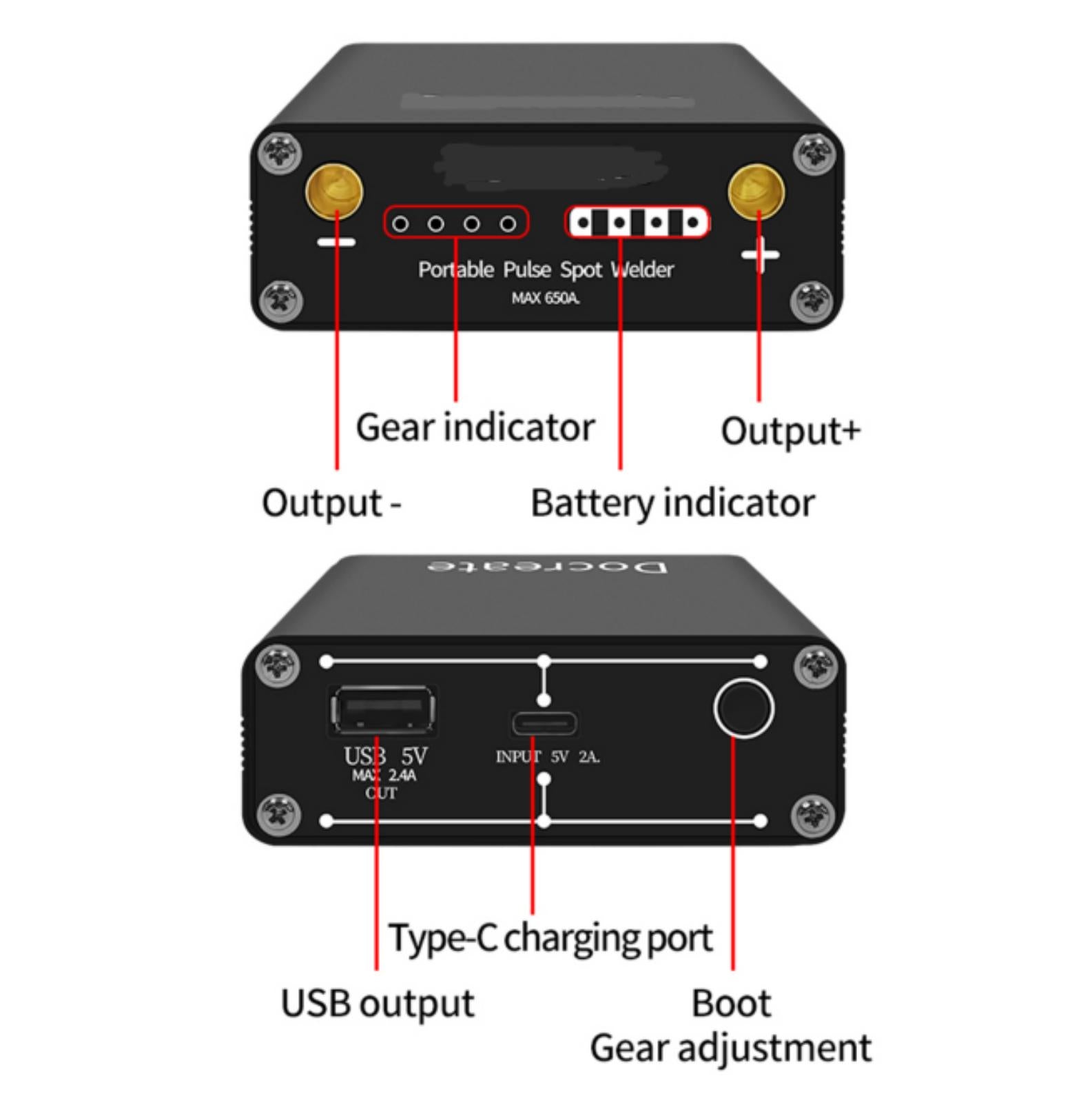 DIY Portable Mini Spot Welder Machine Welding Power With Pen For 18650 Battery