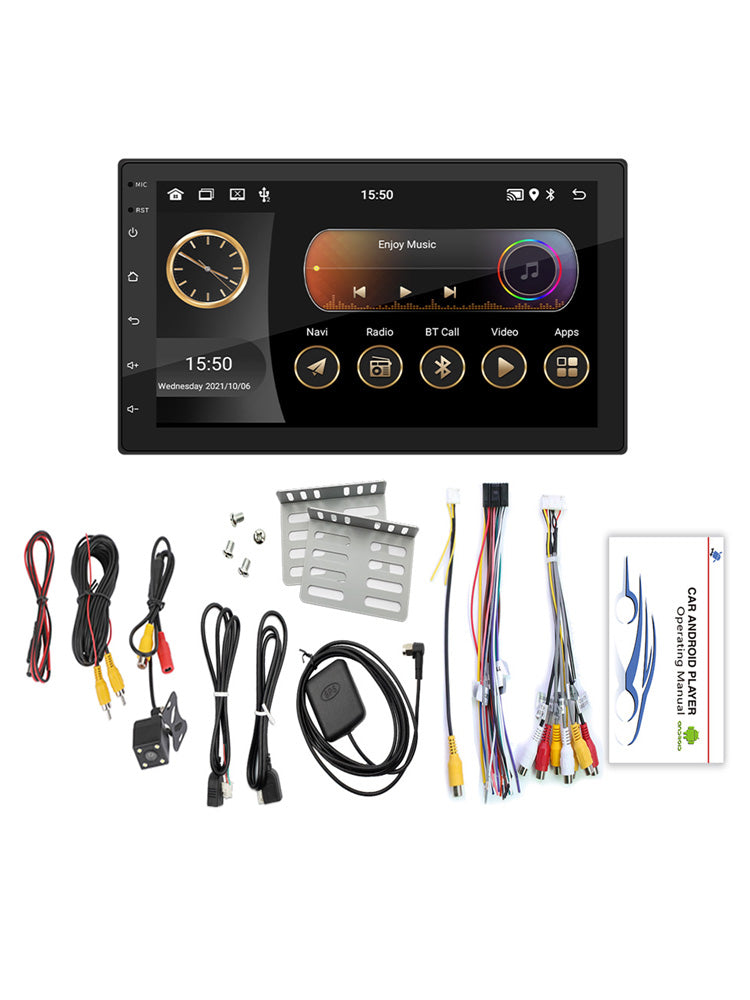 7inch Android 10 GPS WiFi Bluetooth Car Stereo MP5 Player Carplay + 4 LED Camera
