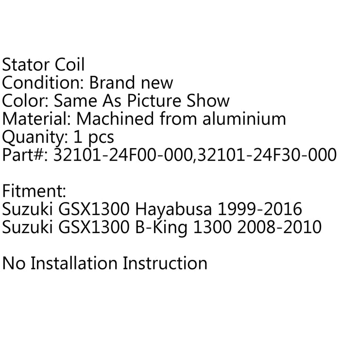 99-16 GSX1300 B-King 1300 Hayabusa New Stator Coil