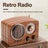 Retro Bluetooth Speaker – Vintage Style Mini Radio with Multifunction Music Player for Home & Travel