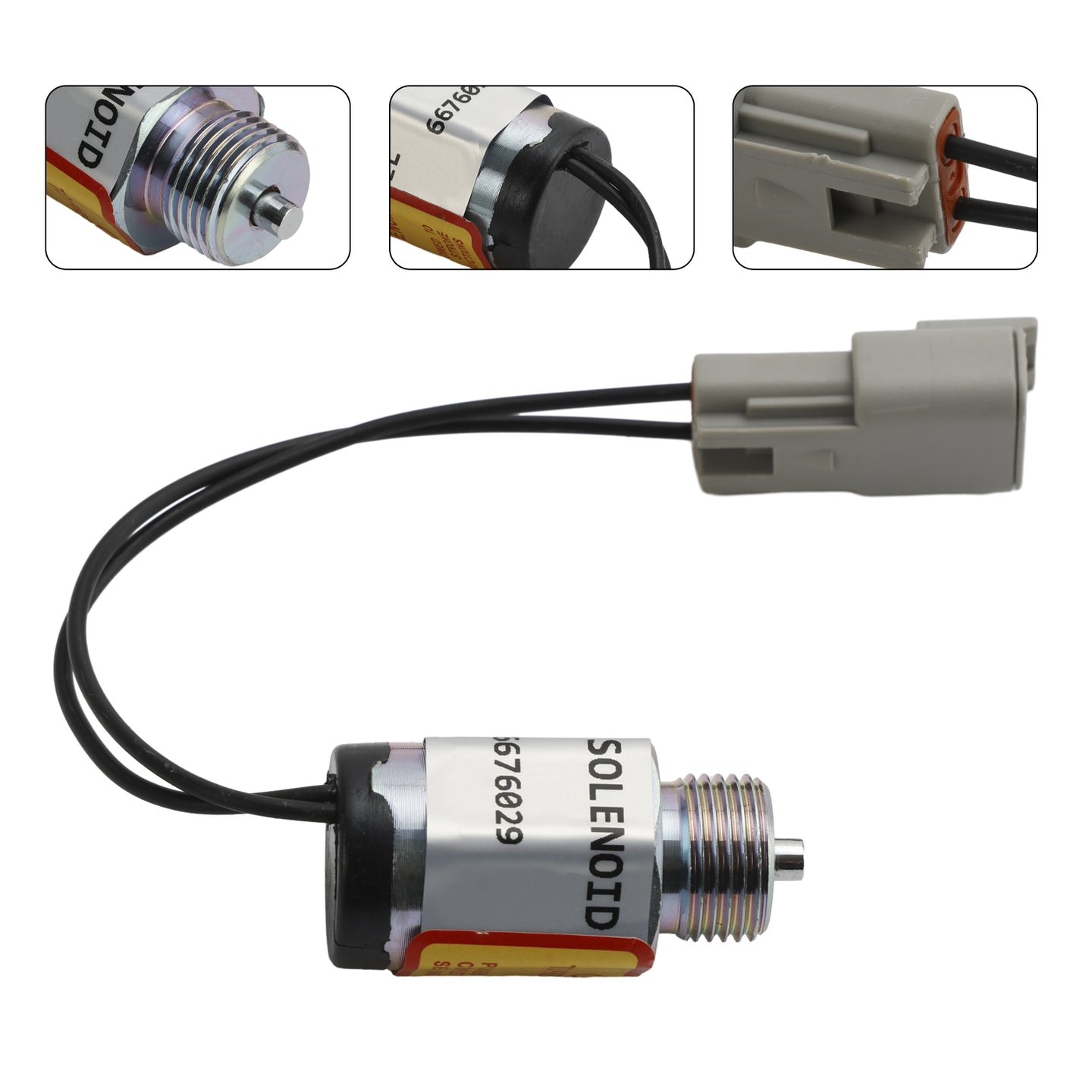 Spool Lock Solenoid 6676029 Compatible With Bobcat 751 753 763 773 863 873 883
