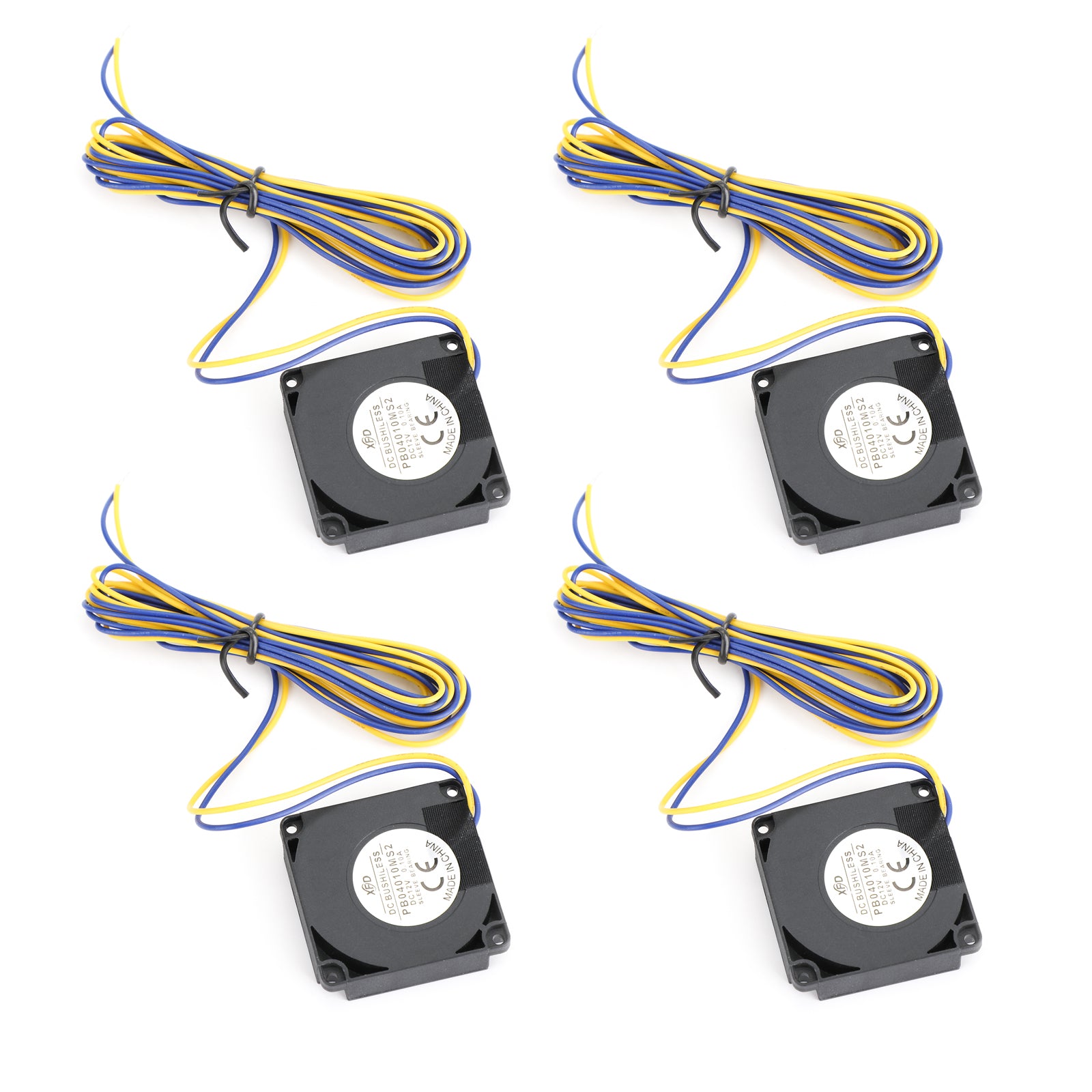 4x 3D Printer Hotend Radial Turbo Blower Fan DC 12V Accessory For Creality CR-10