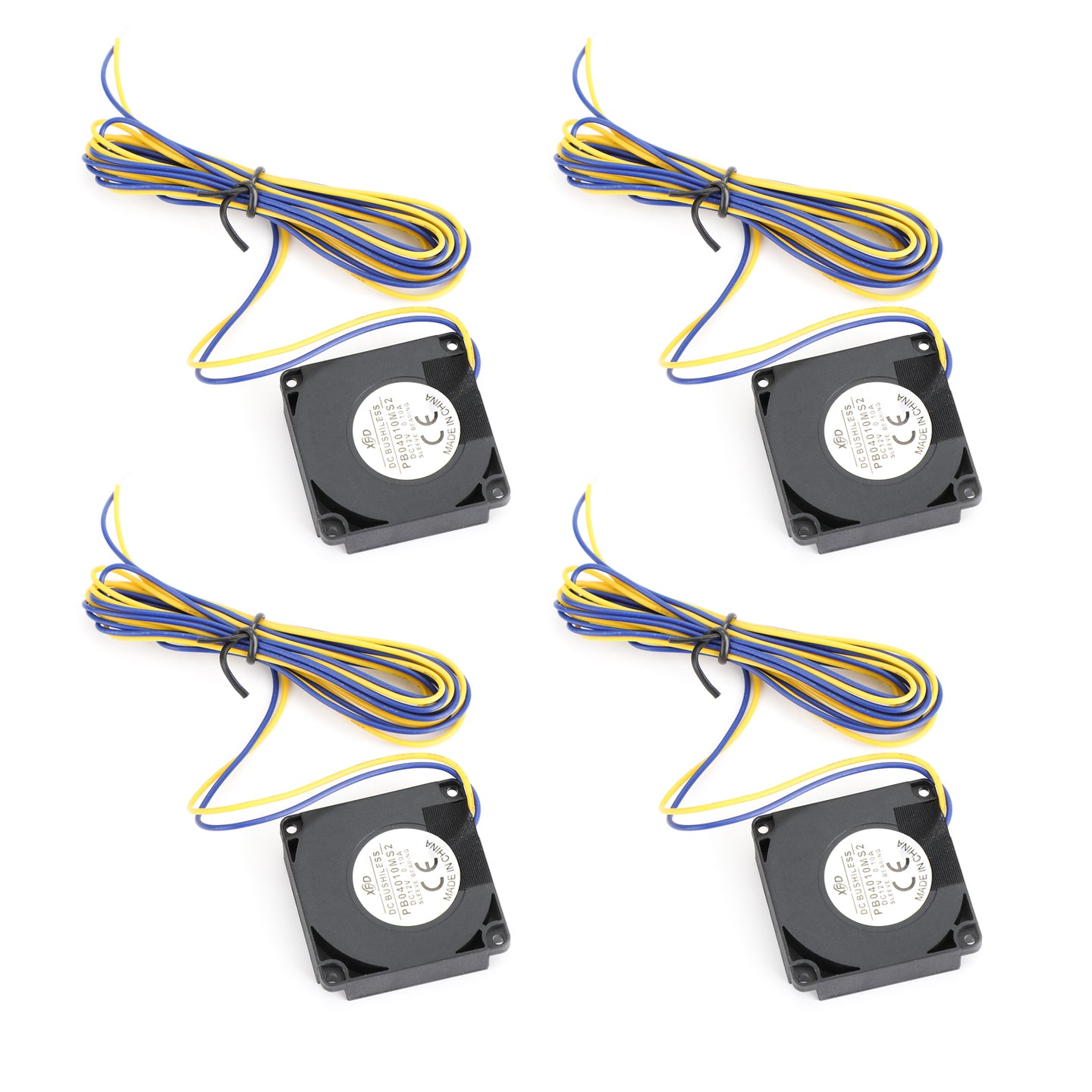 4x 3D Printer Hotend Radial Turbo Blower Fan DC 12V Accessory For Creality CR-10