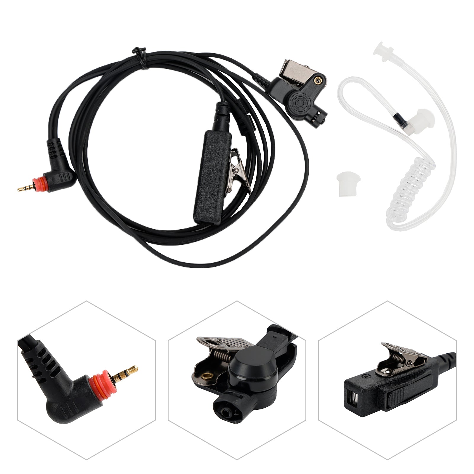 SL1K-013 Acoustic Tube PTT Mic Headset Fit for SL7550 7580 7590 SL300 SL3500e
