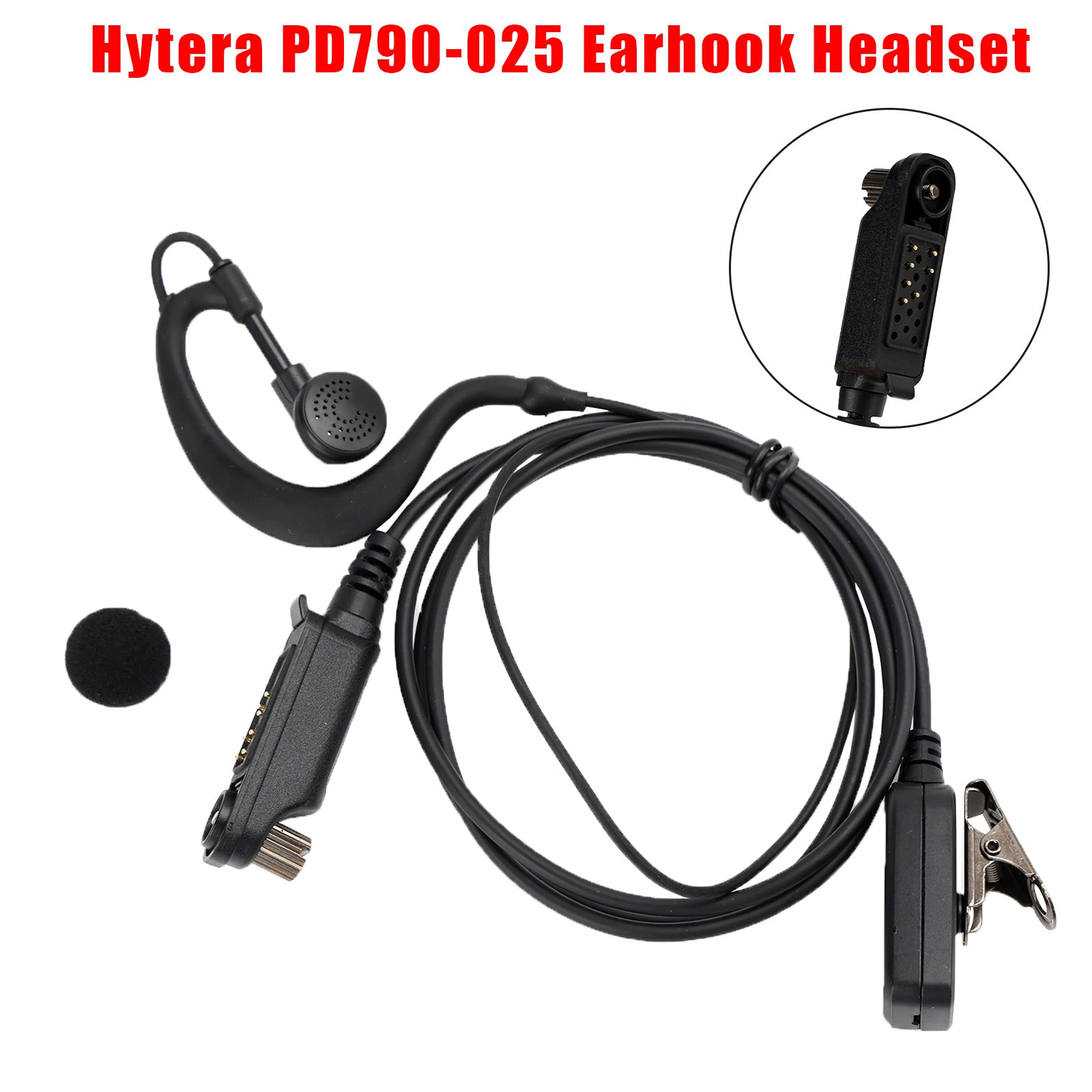 G-Shape Earpiece Caltta PD790-025 Earhook Headset Oval PTT MIC For Caltta PD790