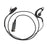 G-Shape Earpiece Caltta PD790-025 Earhook Headset Oval PTT MIC For Caltta PD790