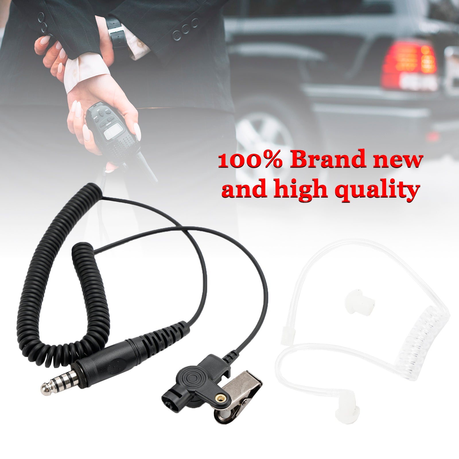 7.1-A3 Single listening Transparent Air Tube Earphone In-ear Air Duct Headset