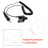 7.1-A3 Single listening Transparent Air Tube Earphone In-ear Air Duct Headset