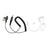 7.1-A3 Single listening Transparent Air Tube Earphone In-ear Air Duct Headset