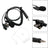 7.1-A3 Single listening Transparent Air Tube Earphone In-ear With Microphone