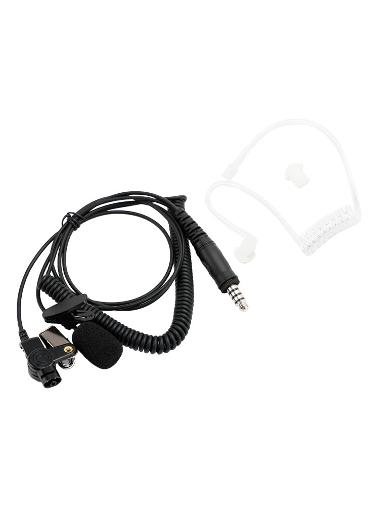 7.1-A3 Single listening Transparent Air Tube Earphone In-ear With Microphone