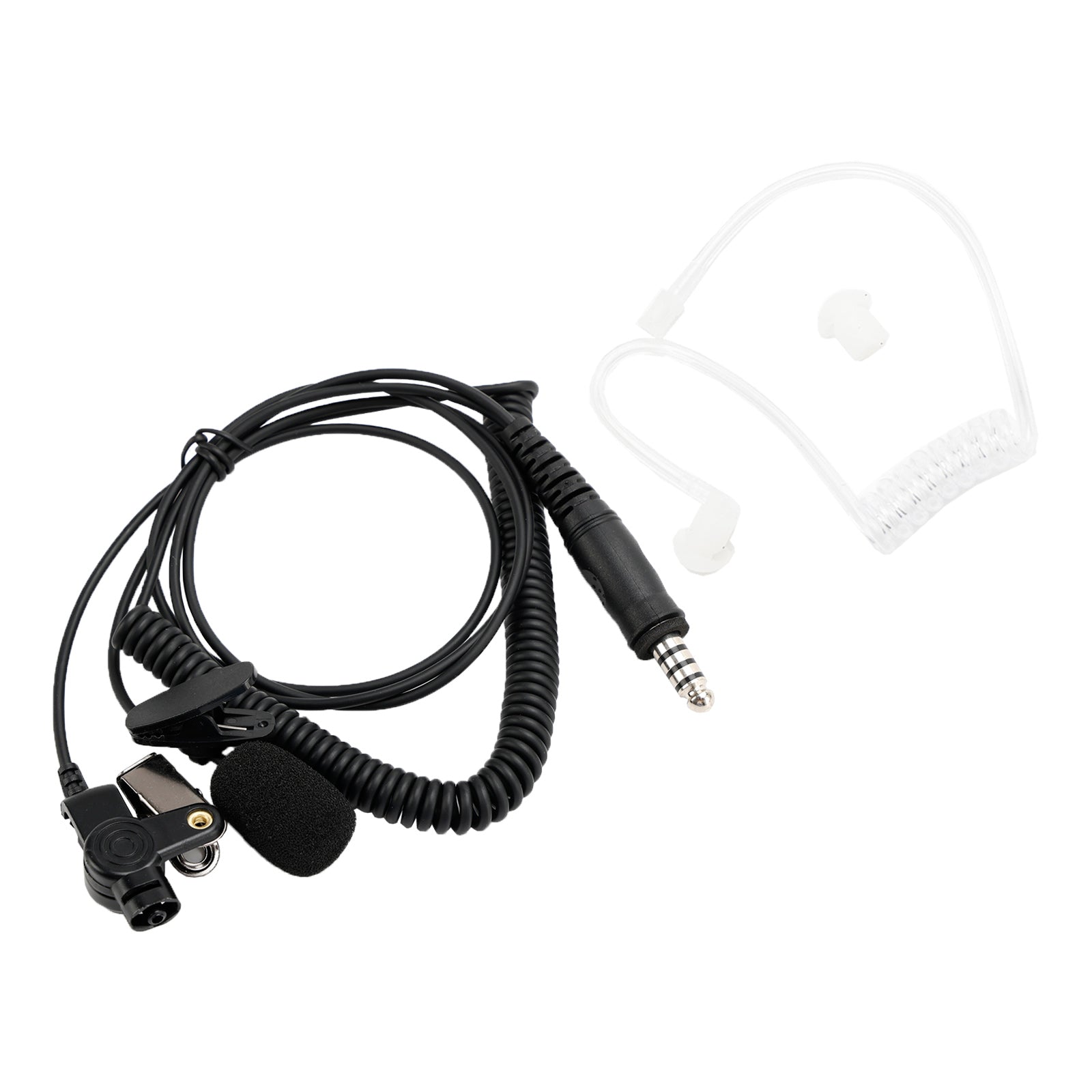 7.1-A3 Single listening Transparent Air Tube Earphone In-ear With Microphone