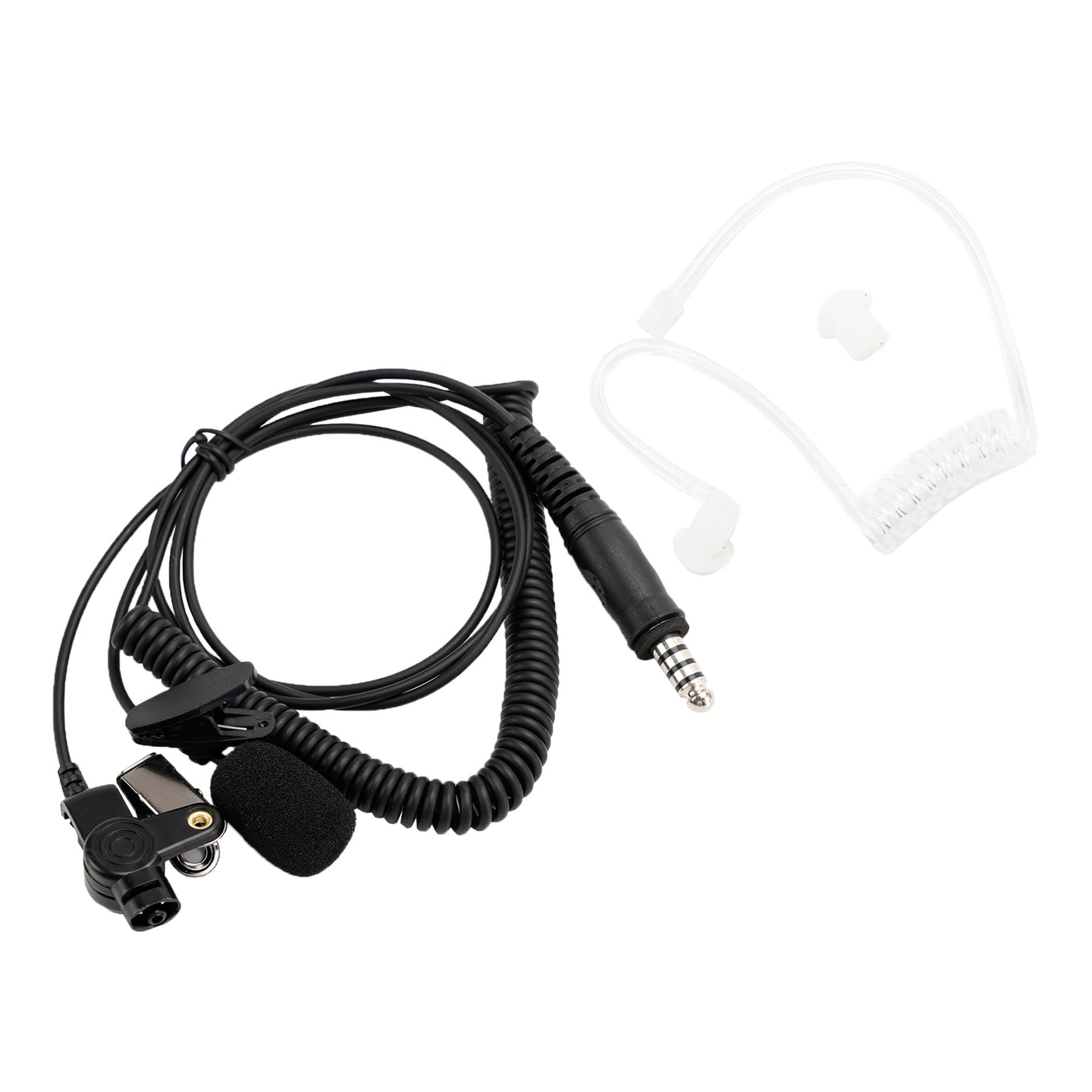 7.1-A3 Single listening Transparent Air Tube Earphone In-ear With Microphone