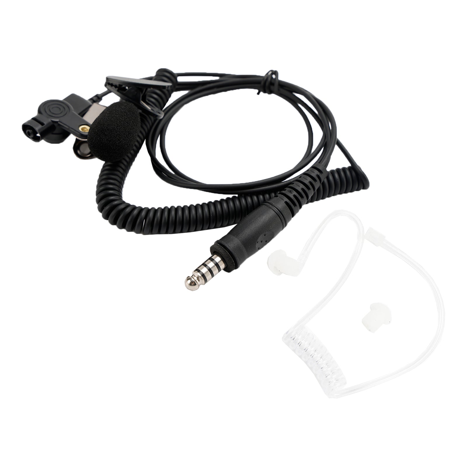 7.1-A3 Single listening Transparent Air Tube Earphone In-ear With Microphone