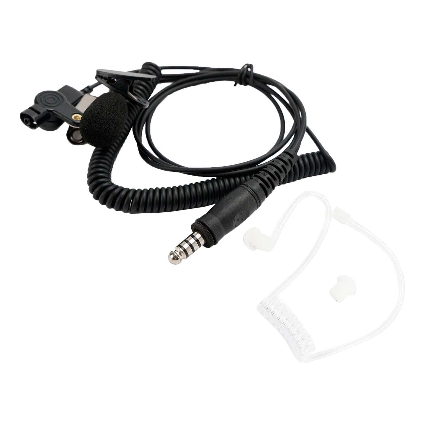 7.1-A3 Single listening Transparent Air Tube Earphone In-ear With Microphone
