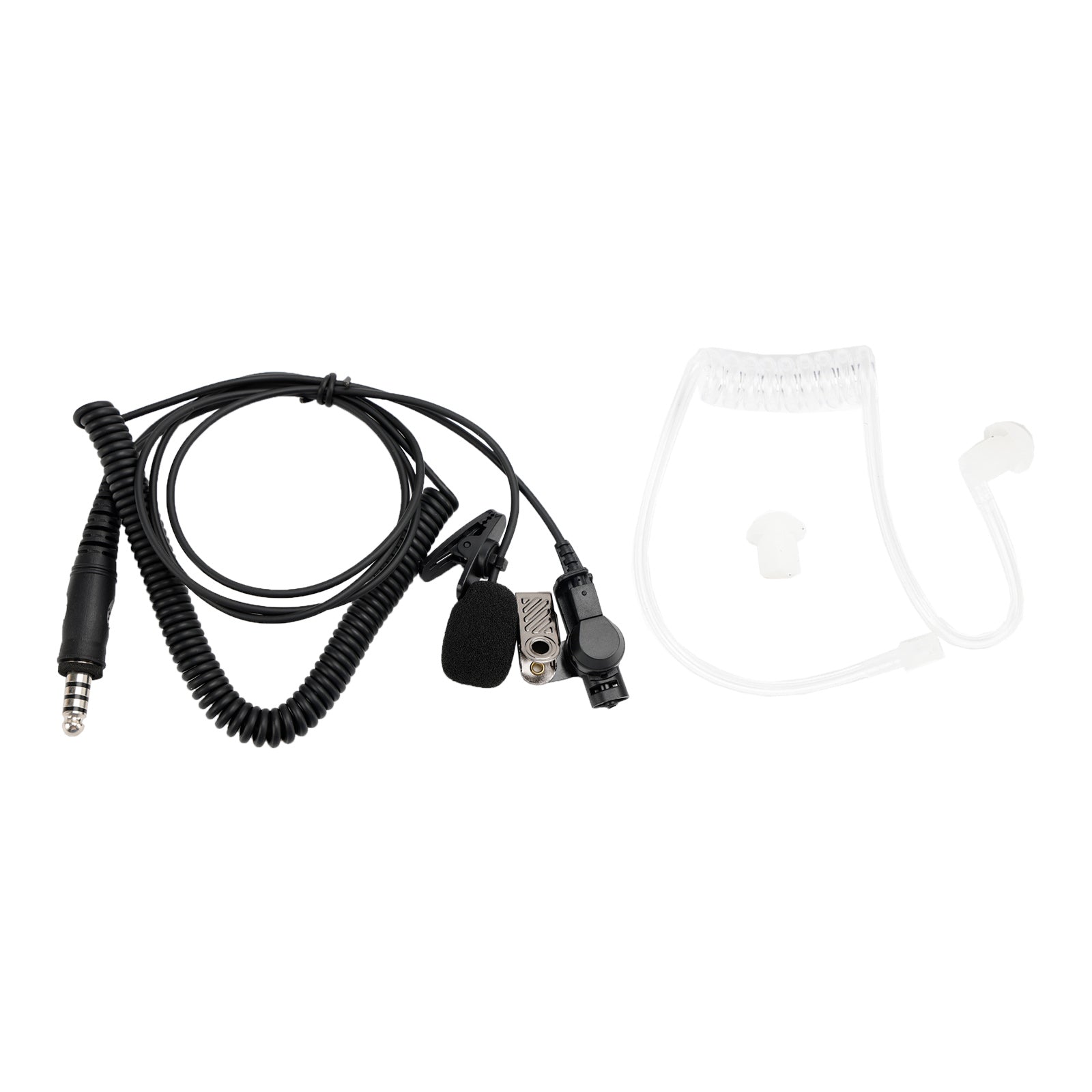7.1-A3 Single listening Transparent Air Tube Earphone In-ear With Microphone
