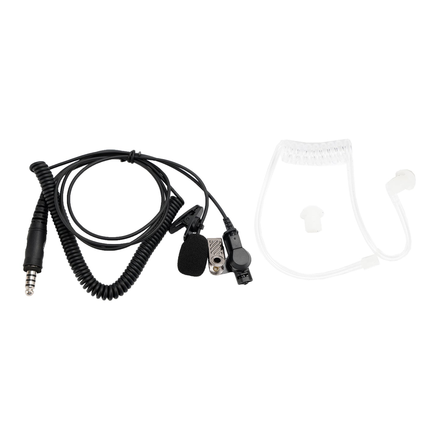 7.1-A3 Single listening Transparent Air Tube Earphone In-ear With Microphone
