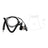 7.1-A3 Single listening Transparent Air Tube Earphone In-ear With Microphone