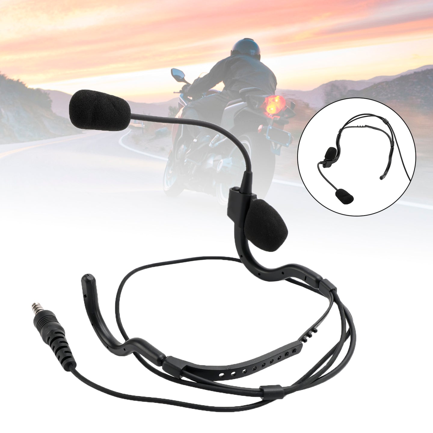 7.1-C8 Advanced Rear Mount Big Plug Tactical Earhook Headset Earphone In-ear