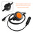 K-326 Orange Round PTT IP65 Waterproof For Kenwood TK-208 TK-220 TK-240 TK-248
