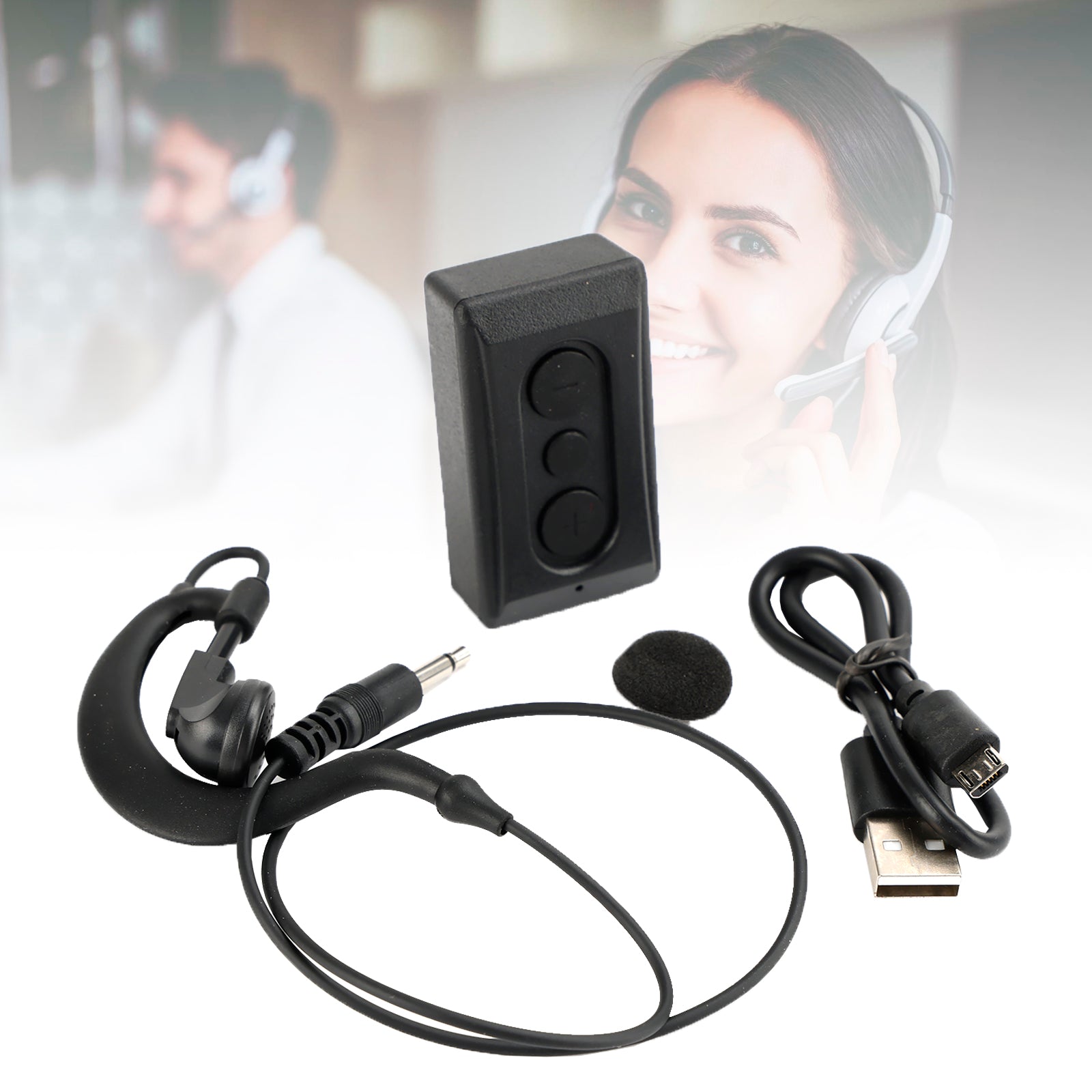 HX-Z118 Wireless Bluetooth PTT Controller Hands-free Radio Button for Zello Work