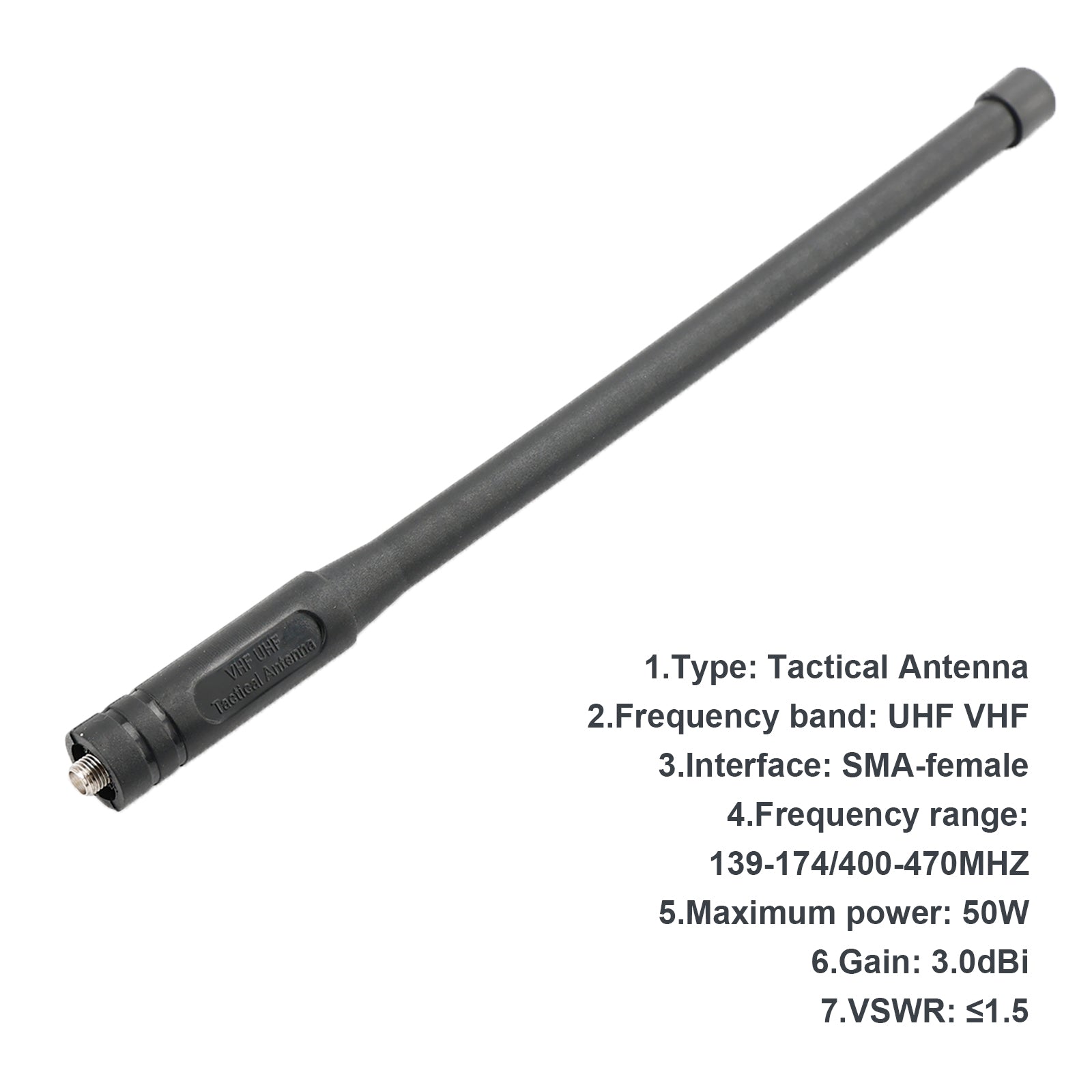 1x 139-174/400-470MHZ UHF VHF Car Radio Antenna for Baofeng UV-5R BF-888S 9R