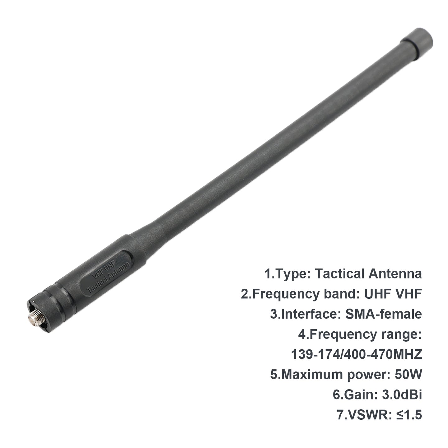 1x 139-174/400-470MHZ UHF VHF Car Radio Antenna for Baofeng UV-5R BF-888S 9R