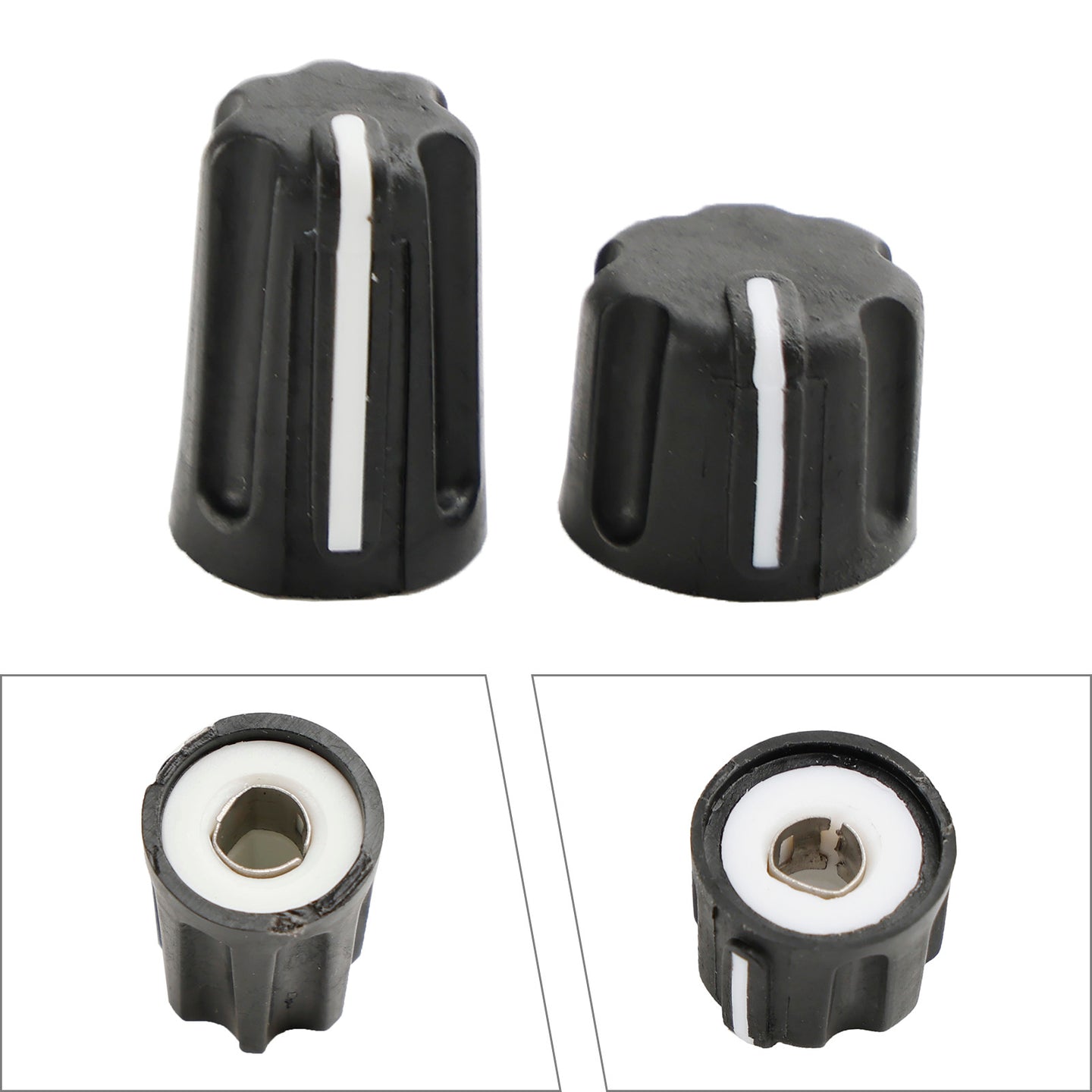 1Set Volume Control & Channel Selector Knob Cap For Motorola P6600 P6620 Radio