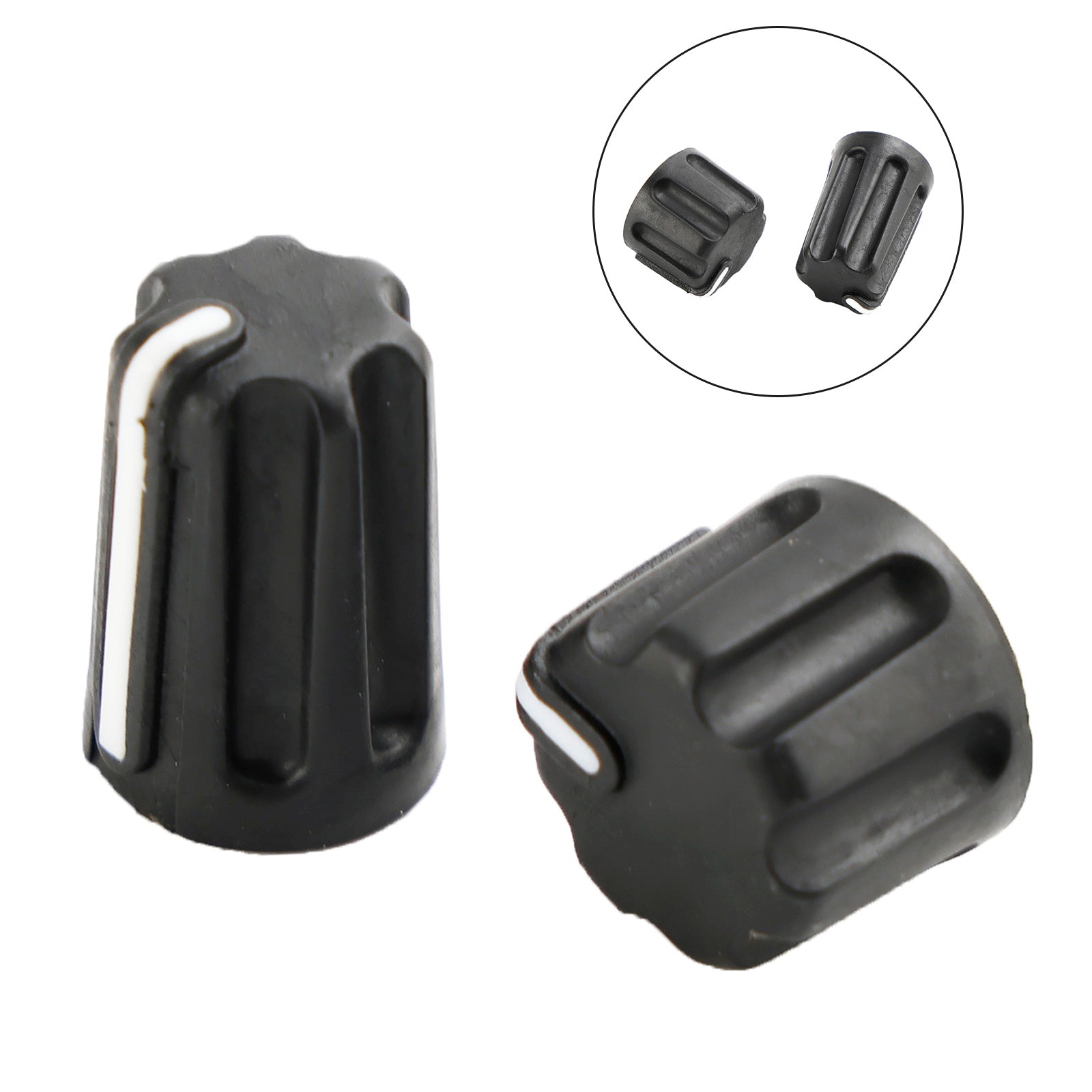 1Set Volume Control & Channel Selector Knob Cap For Motorola P6600 P6620 Radio